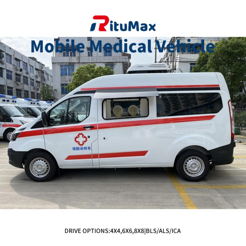 Ford 4WD Veterinary Medical Ambulance Vehicle for Pet Health Check and Sample Collection with Diagnostic Bed Mobile Veterinary Clinic Vehicle