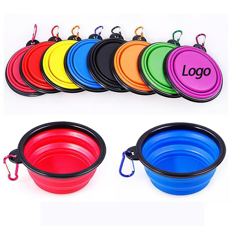 Collapsible Dog Bowls Travel Portable Pet Foldable Feeding Dish