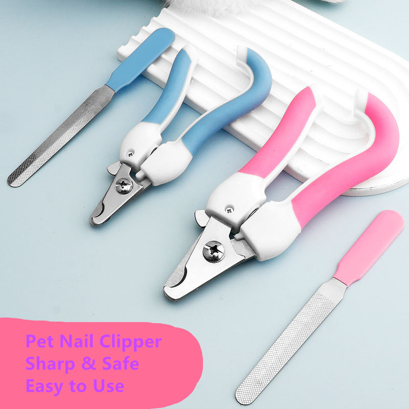 Custom Pet Nail File Clipper Set Stainless Steel Cat Dog Grooming Tool