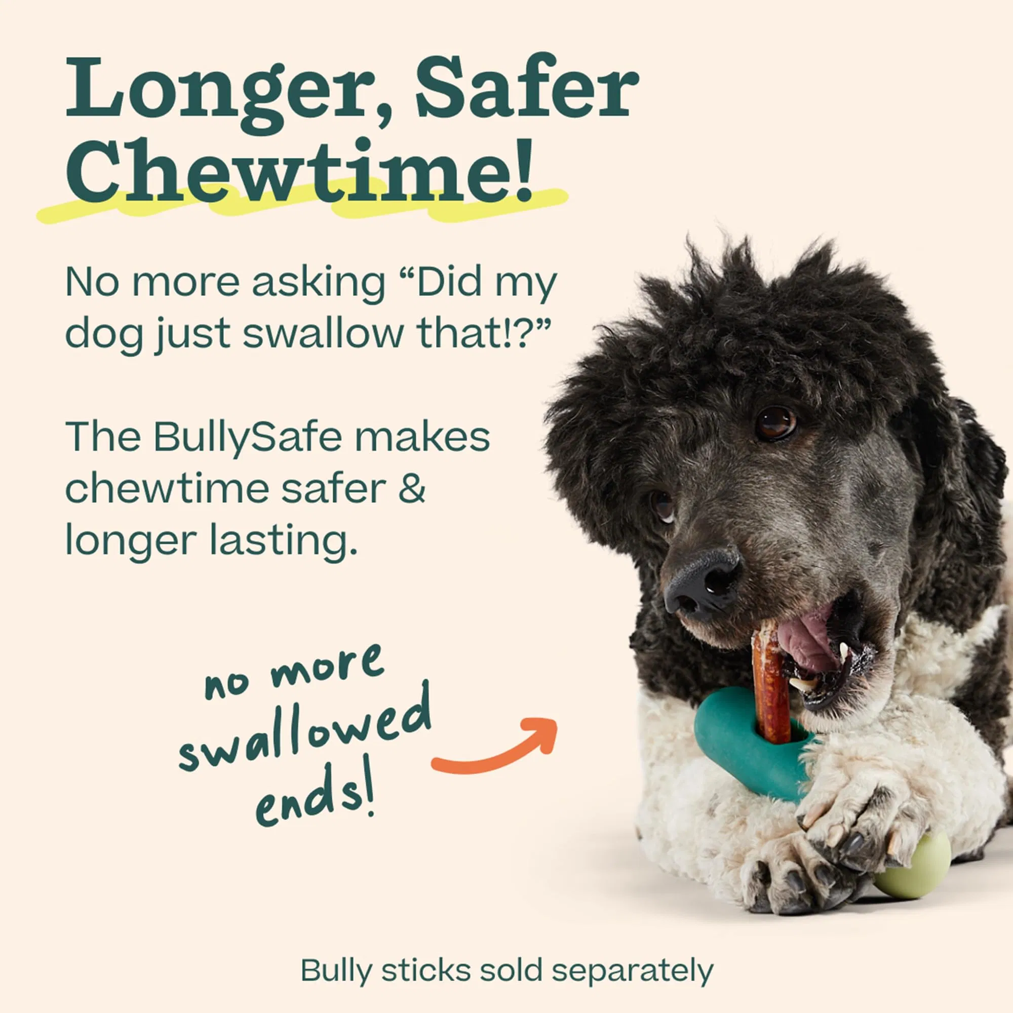 Long-Lasting Bully Safe Stick Holder Durable Dog Chew Holder Calming Pet Products