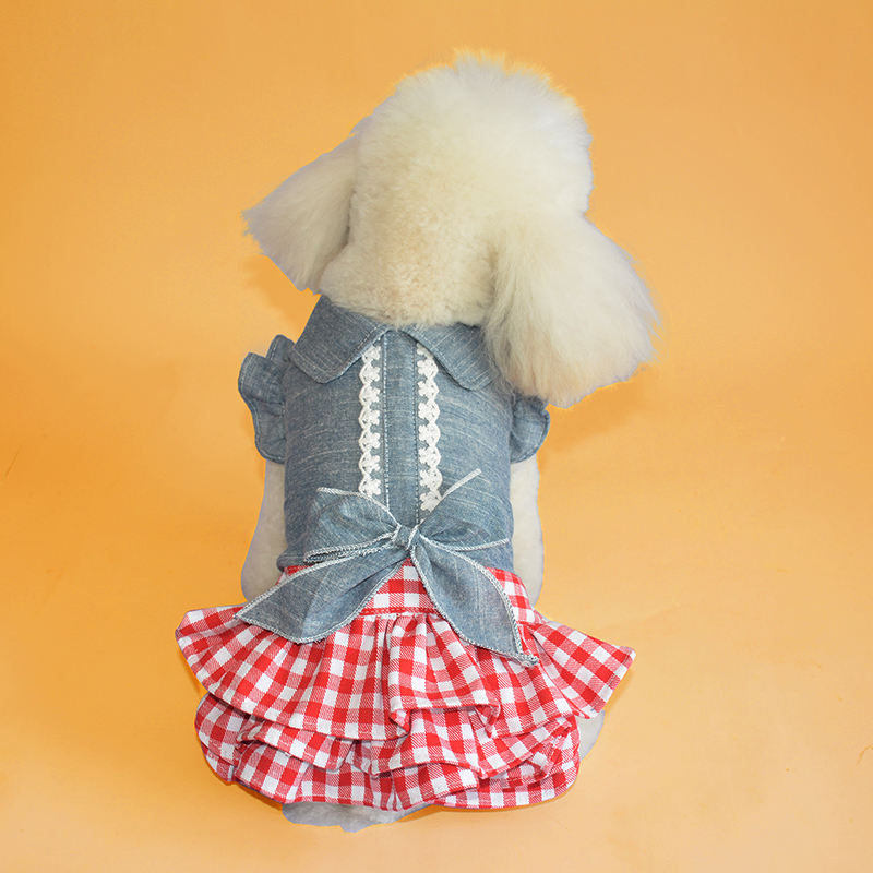 Pet Clothing: Adorable Two-Legged Dog Dress for Spring and Summer