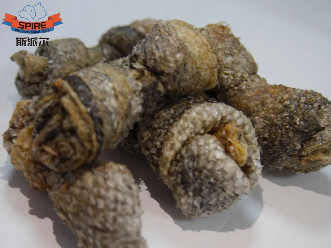 Deep Sea Salmon Skin Knotted Bone