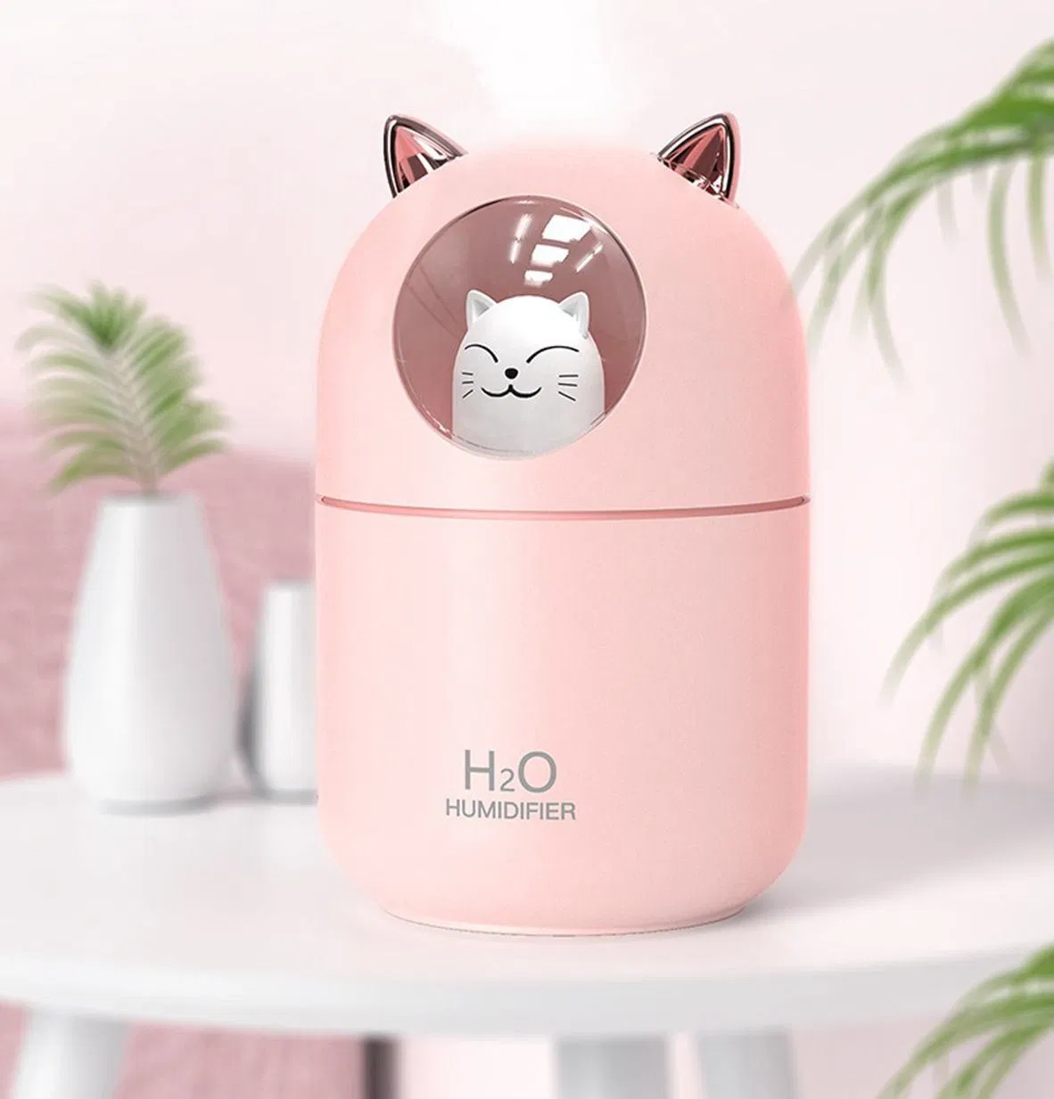 Air Humidifier Aroma Oil Diffuser Cool Mist Sprayer Cat Pet Calming Diffuser
