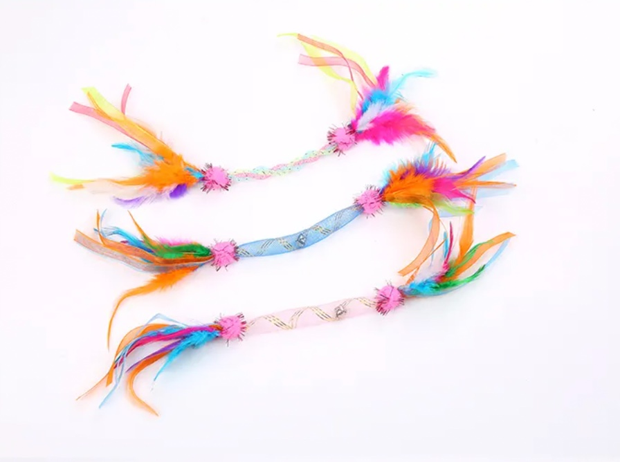 Newest Cat Products Soft Cat Toy Feather Cat Accessories