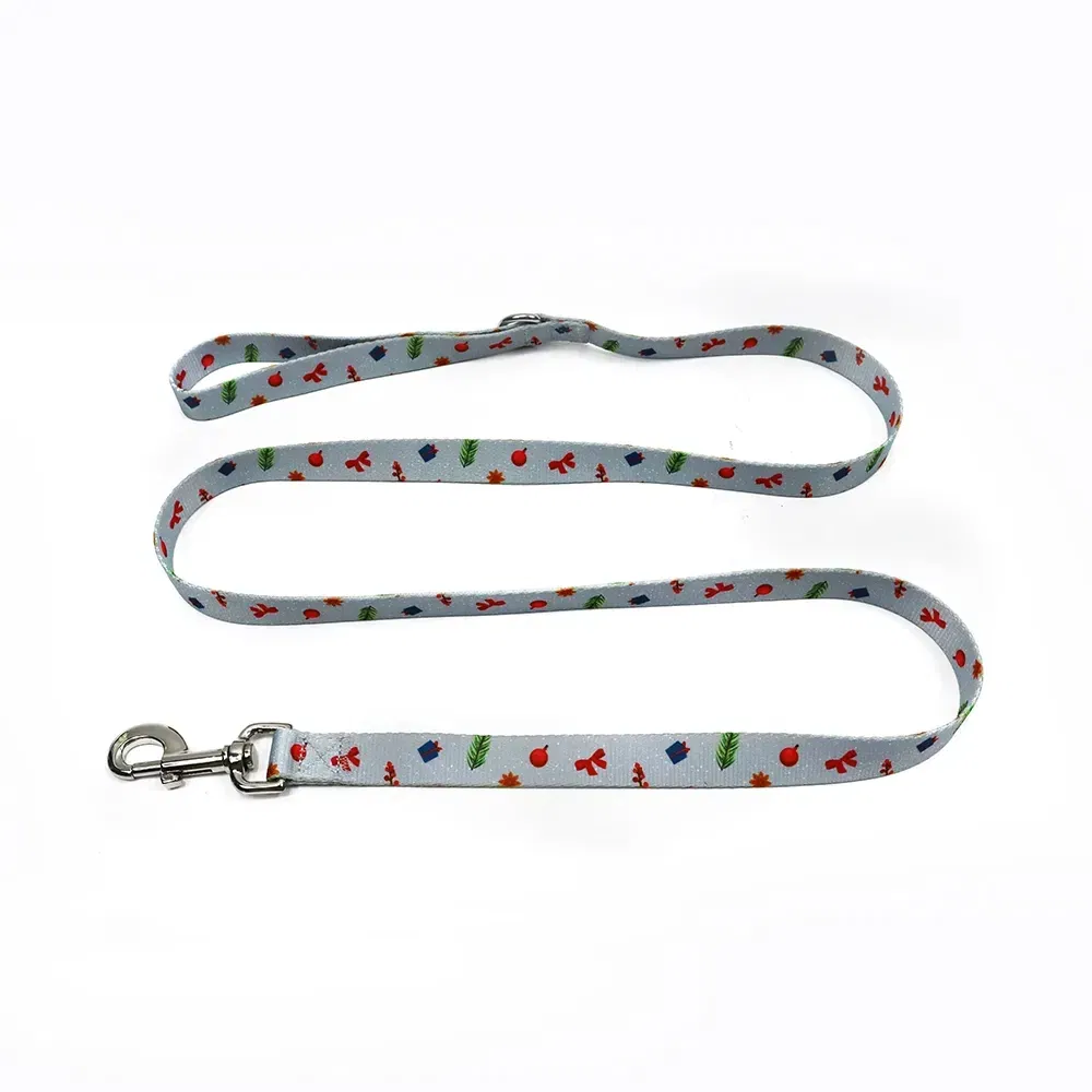 Wholesale Custom Logo and Pattern Dog Harness Luxury Adjustable No Pull Pet Dog Leash and Collar Poop Bag Holder Pet Supplies