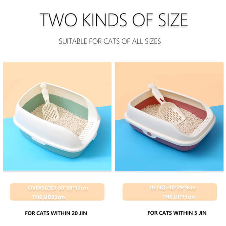 Cat Litter Basin Closed Cat Toilet Training Kit Hooded Pet Products