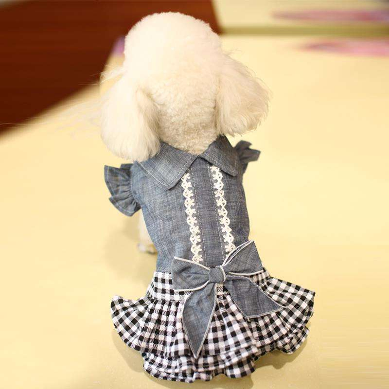 Pet Clothing: Adorable Two-Legged Dog Dress for Spring and Summer
