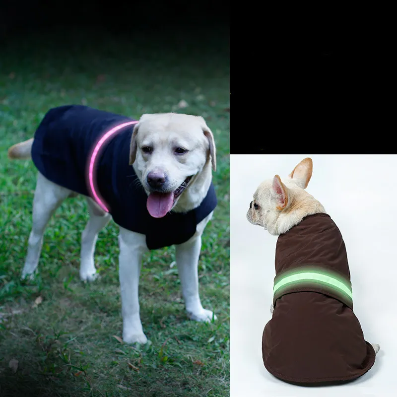 Waterproof Raincoat Safety LED Night Pet Clothes 3