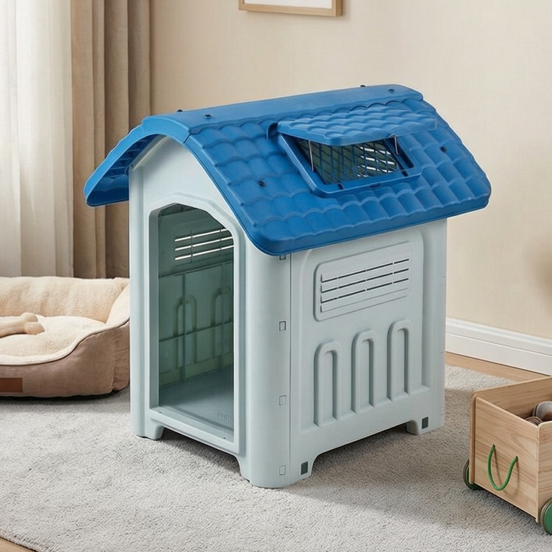 Customized Soundproof Anxiety Relief Calming Dog House Plastic Pet House
