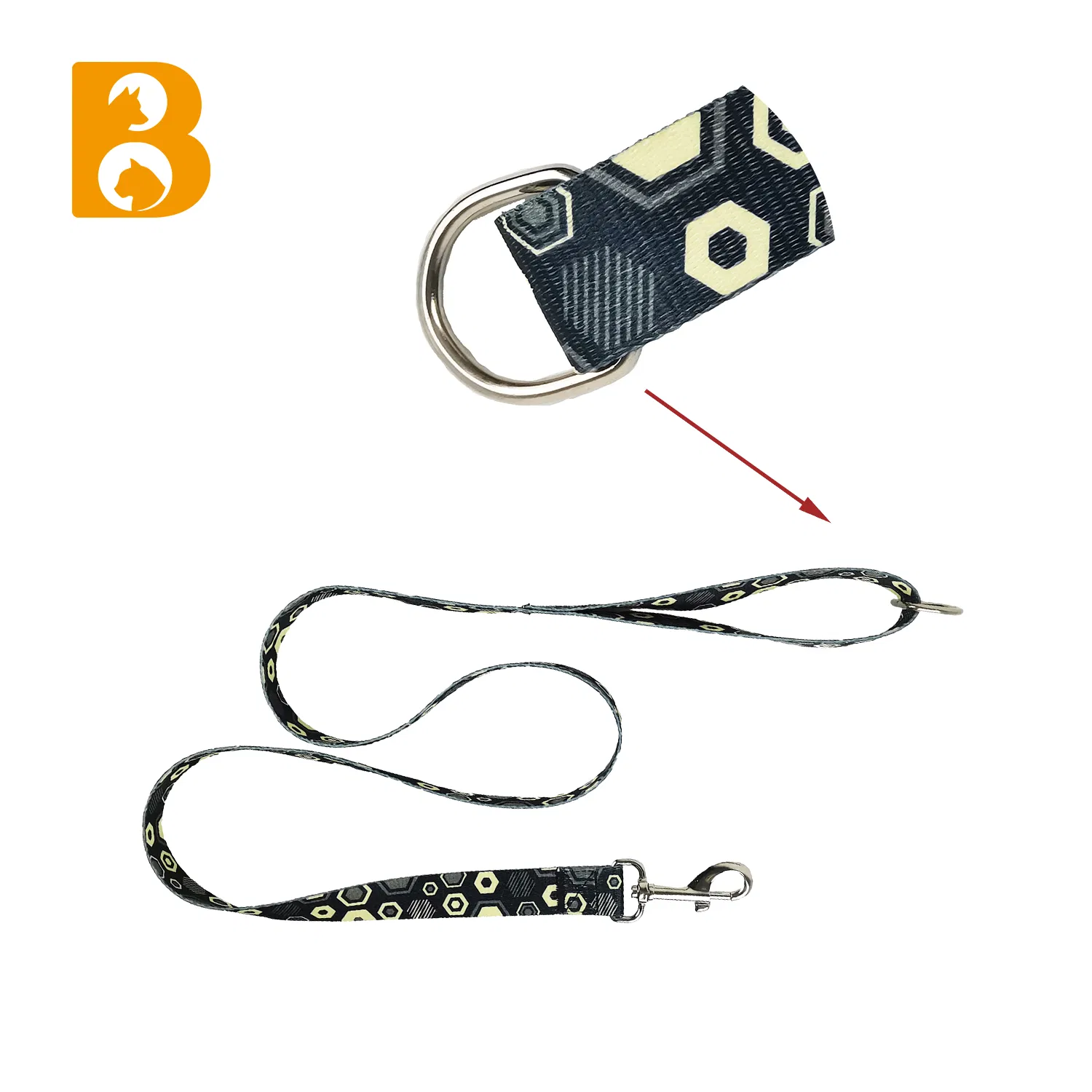 Bettering Pet Walking Training Adjustable Dog Leash with Matching Collar