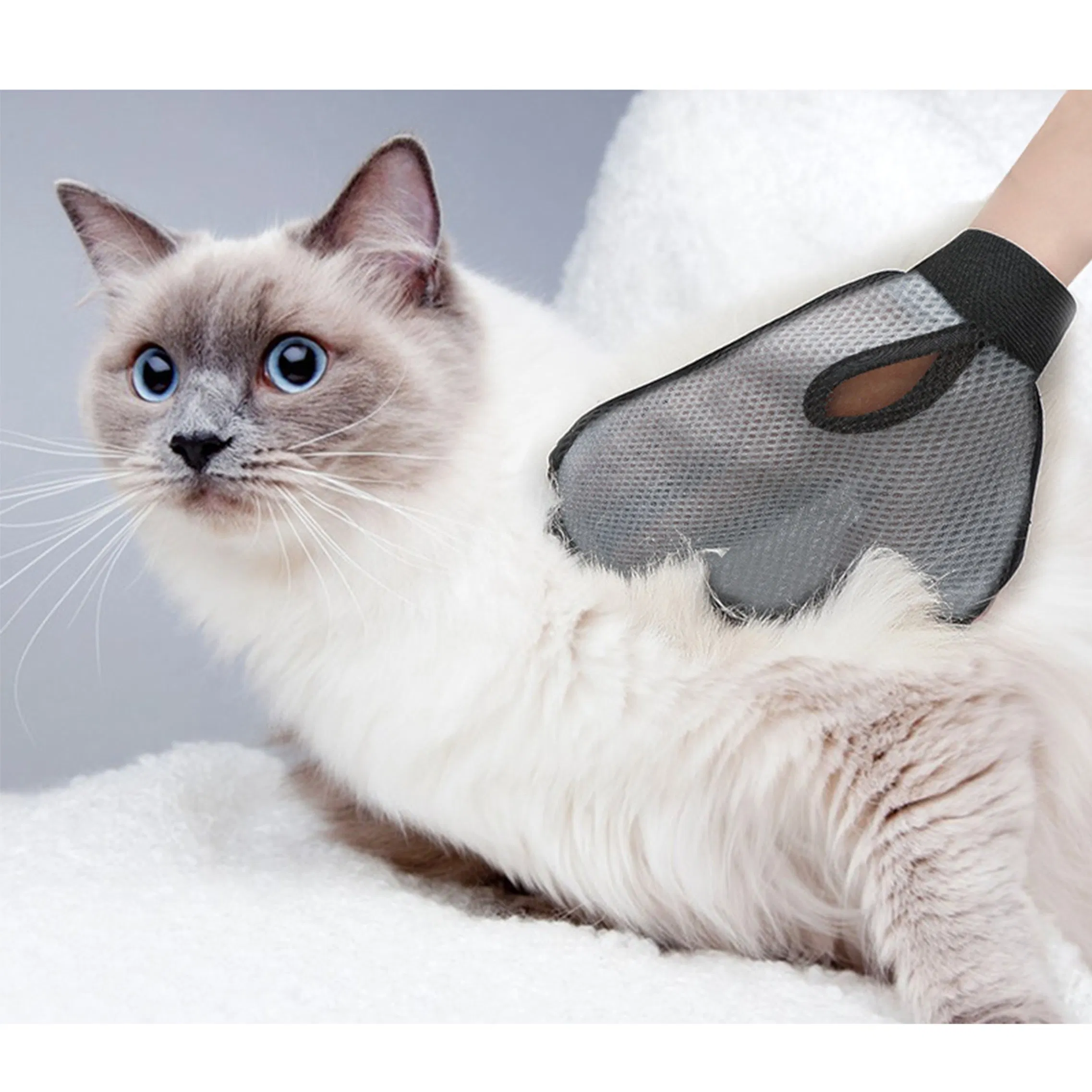 Deshedding Pet Grooming Glove Massage Cat Dog Brush Glove for Loose Fur Removal Pet Cleaning Slicker Brush Pet Supplies