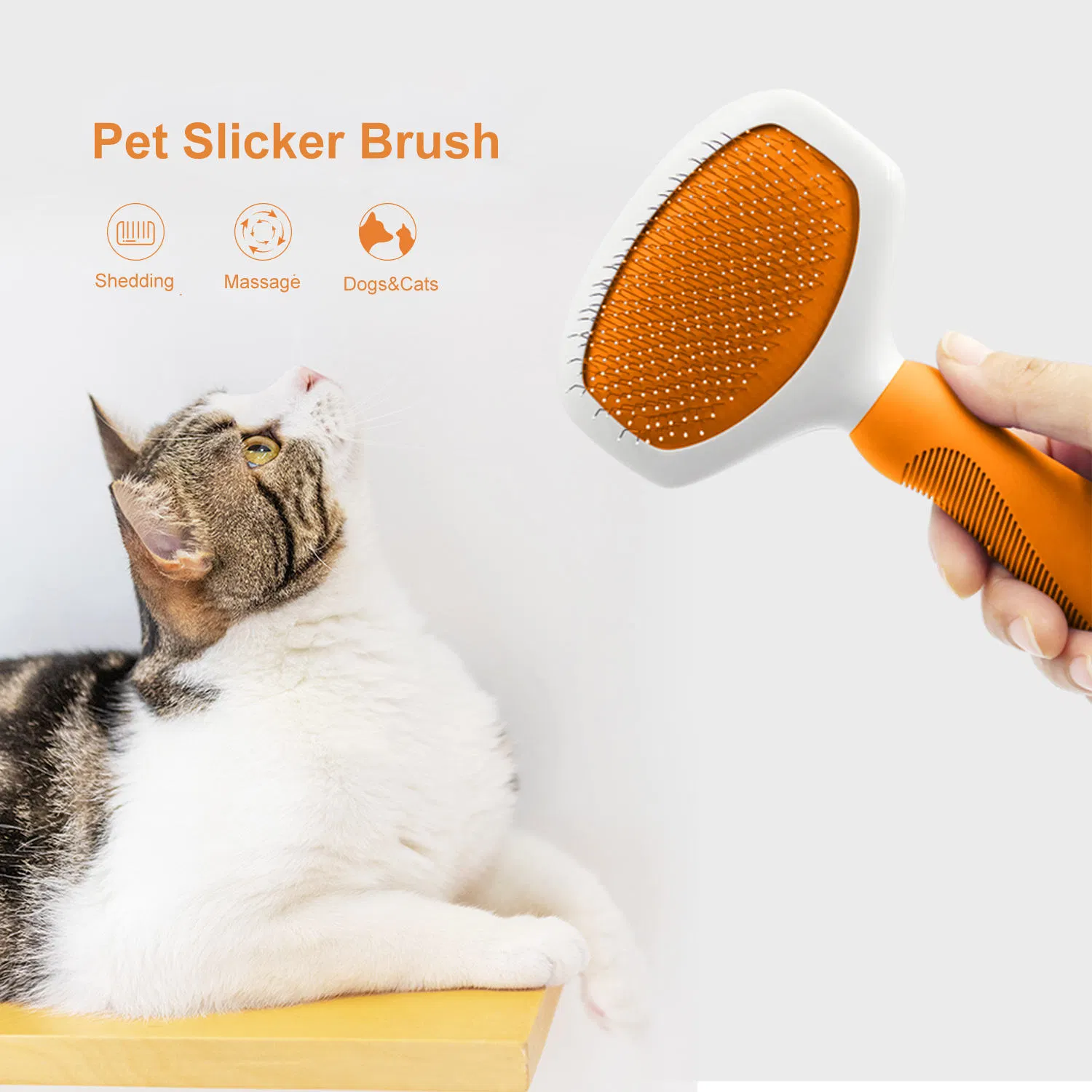 Pet Hair Grooming Tool for Dog and Cat Deshedding Detangling