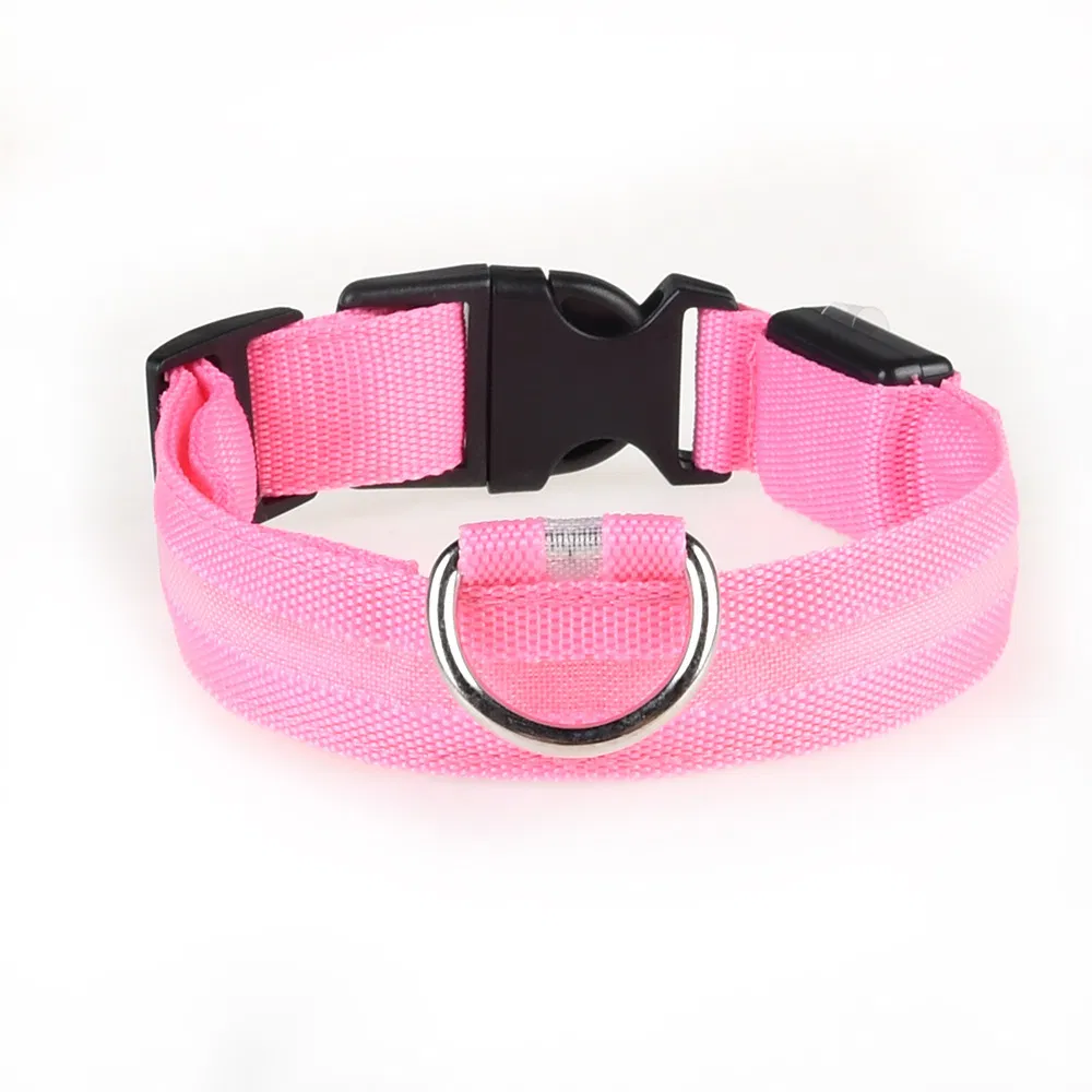 Glow in The Dark Dog Collar Rechargeable LED Light up Pet Necklace for Small Medium Large Dogs Safety Walking at Night
