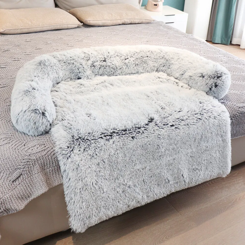 Dog Sofa Bed, Non Slip Removable Washable Pet Calming Dog Bed