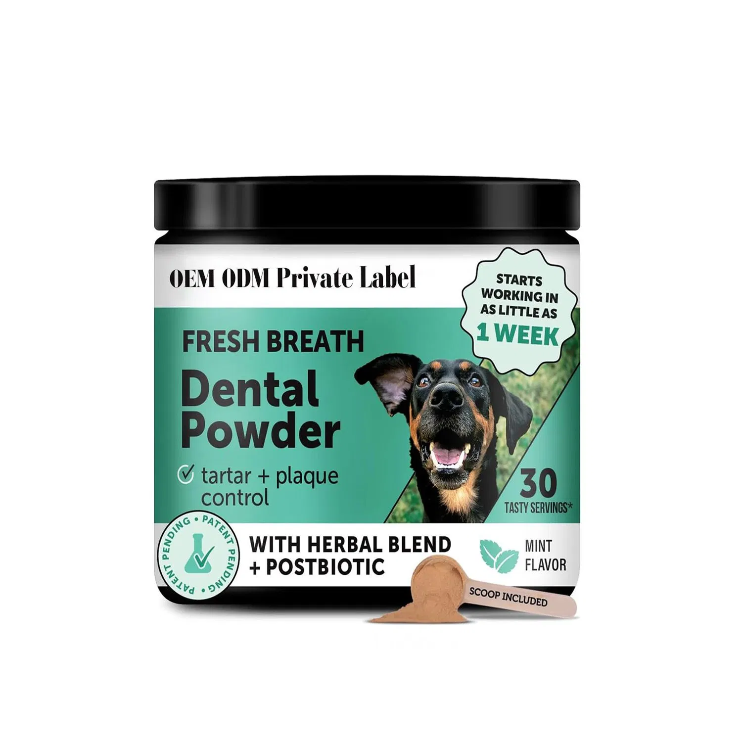 Natural Dog Dental Powder Teeth Cleaner Tartar Remover Pet Oral Care Supplier