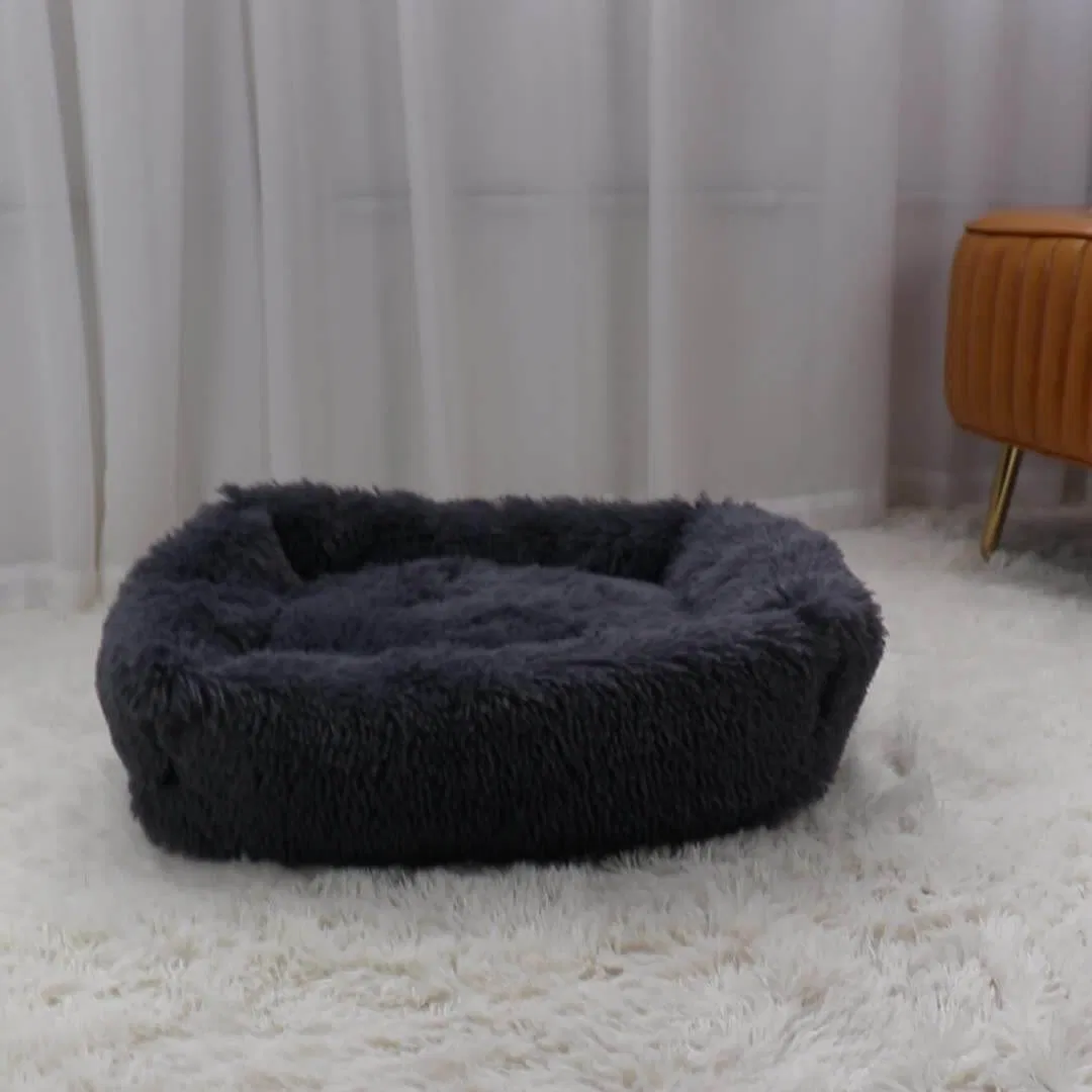 Long Plush Large Calming Dog Cat Plush Pillow Foam Cooling Sponge Blanket Pet Bed