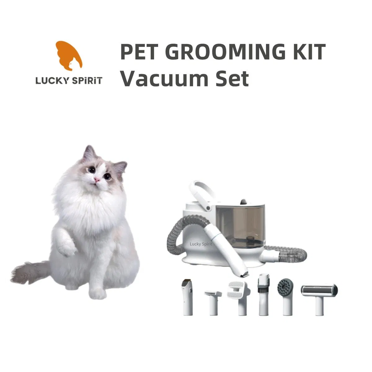 OEM Cat Dog Pet Grooming Kit Powerful Suction Large Capacity cleaning Tool