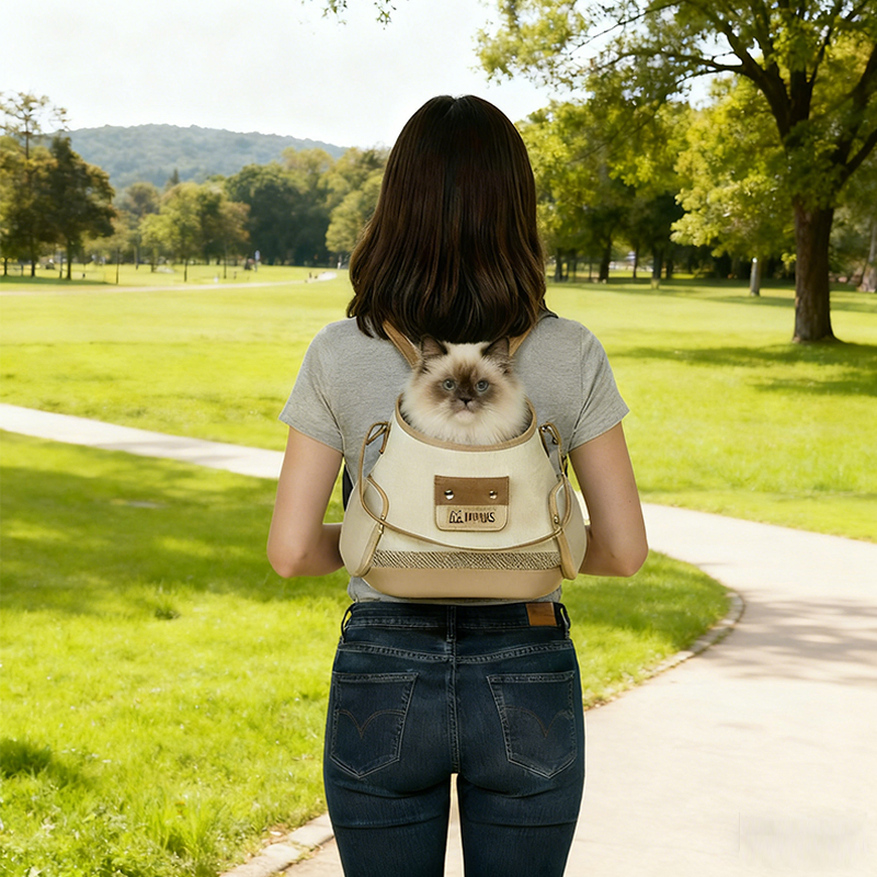 Stylish Travel-Friendly Pet Carrier for Small Dogs and Cats