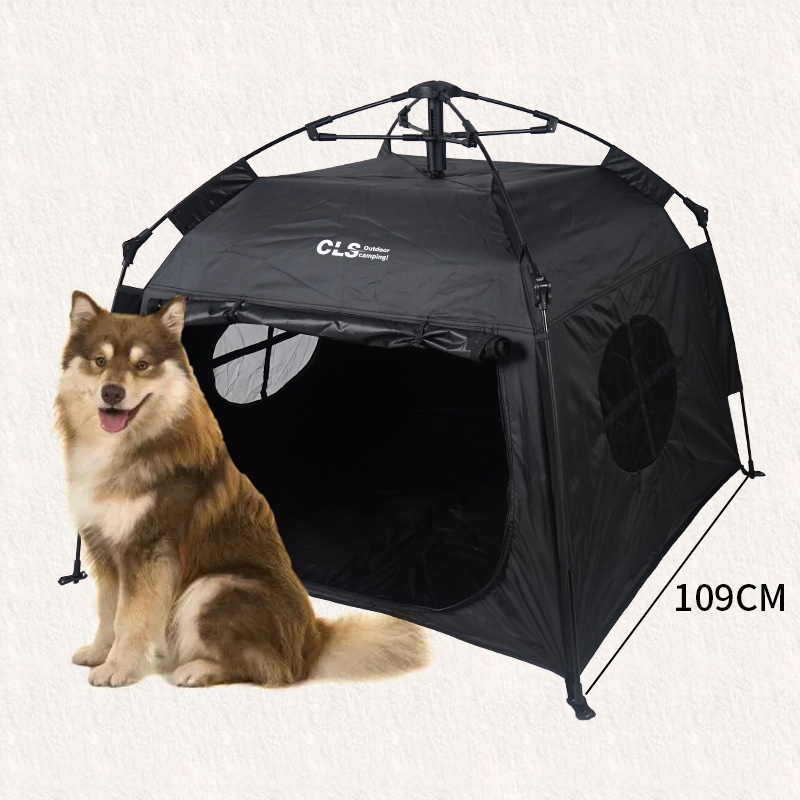 Pet Tent Outdoor Home Fully Automatic Folding Cat and Dog Nest Rain Proof and Sunscreen Portable Car Camping Tent