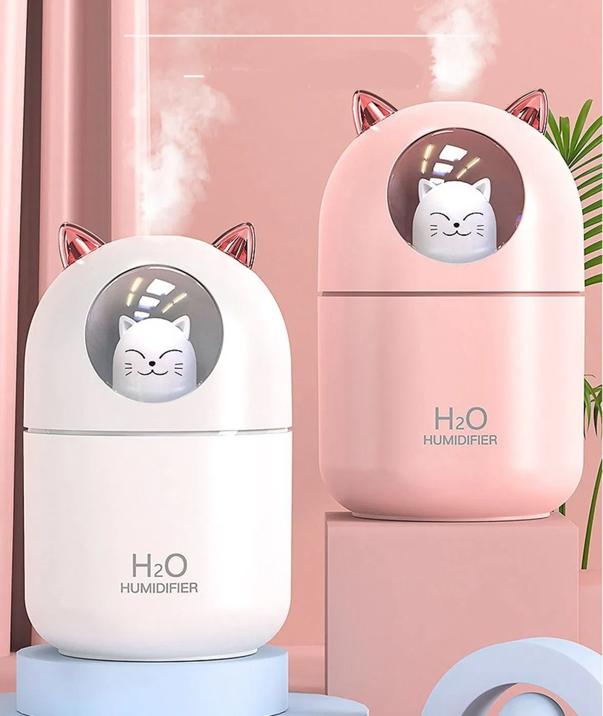 Air Humidifier Aroma Oil Diffuser Cool Mist Sprayer Cat Pet Calming Diffuser