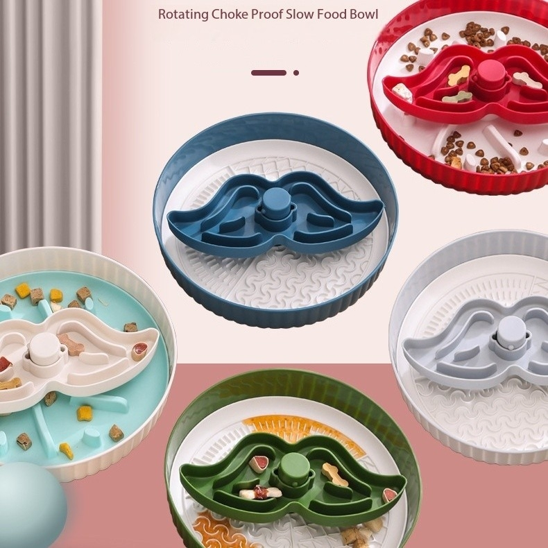 Pet Supplies New Pet Plastic Feeder Licking Mat Slow Feeding Dog Bowl