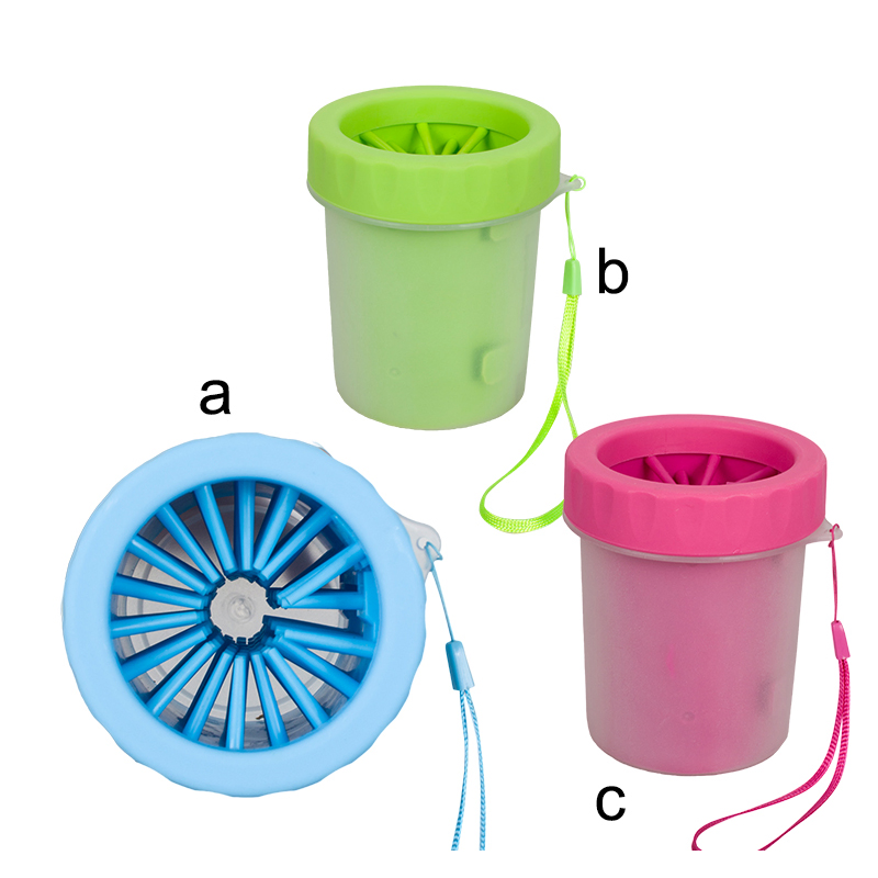 Rena Pet New Design Colorful Plastic Grooming Brush Dog Soft Silica Gel Bath Tools