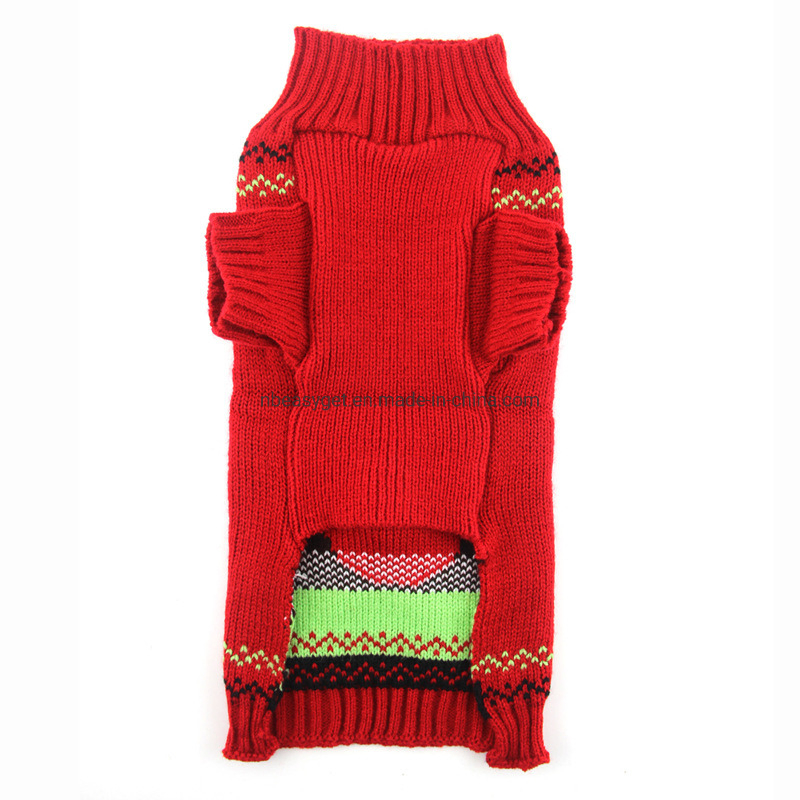 Pet Christmas Sweater Dog Cat Christmas Reindeer Snowflakes Turtleneck Knit Sweater Winter Soft Warm Stretch Pullover Jumper Christmas Clothes Apparel Esg12469