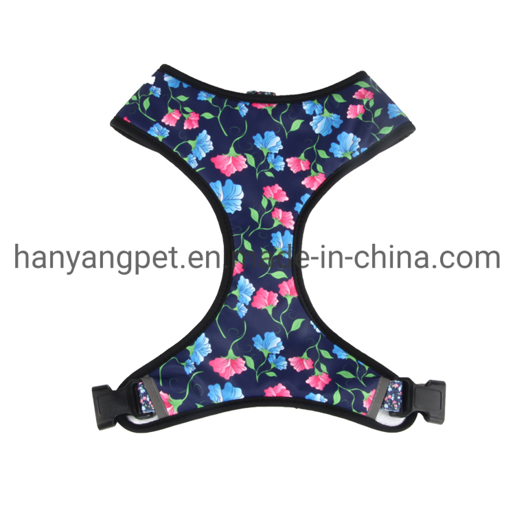 Hanyang Custom Reversible Dog Harness Walking Halter Set Pet Collar Leash