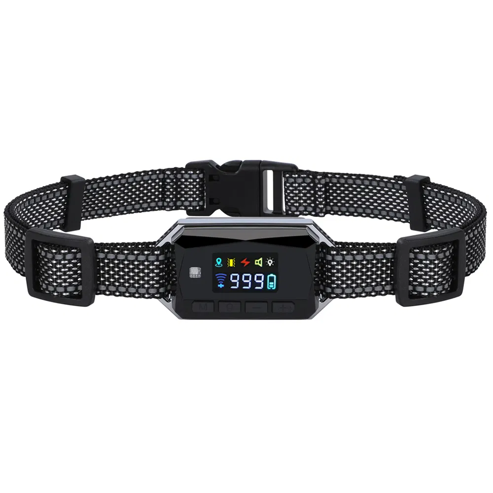Wholesale smart wireless dog fence collar pet training device with vibration static shock beep adjustable fence radius no sim card Y32