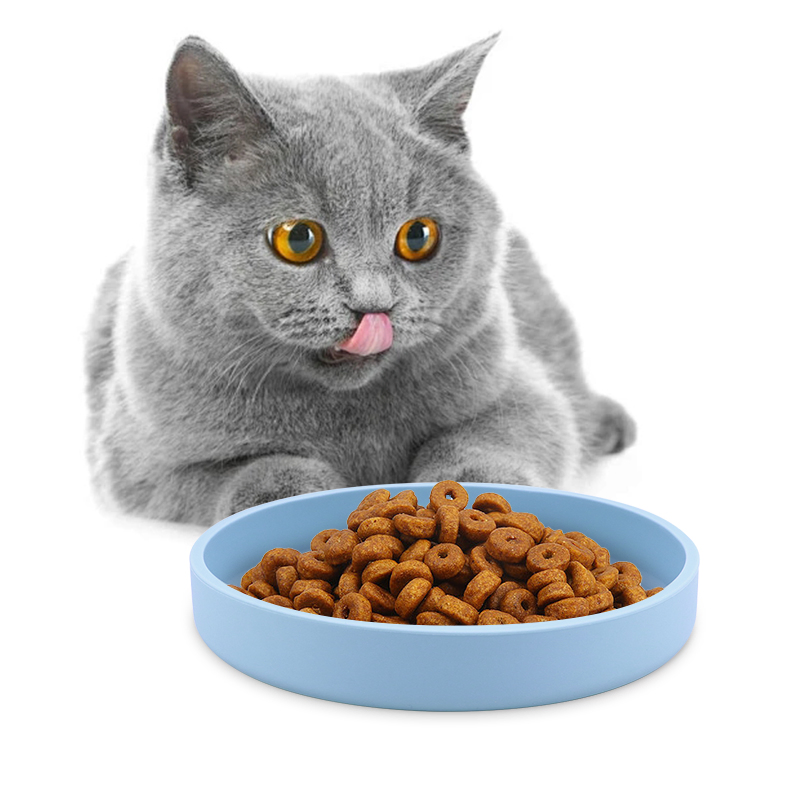 Factory Price OEM Custom Wholesale Reusable Slicon Cat Dish Plate Food Grade Silicone Dog Feed Feeding Slow Water Bowls for Pet Food Storage