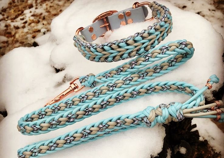 OEM 550lb Paracord Pet Walking Set Custom Designers Waterproof Dog Collar and Leash