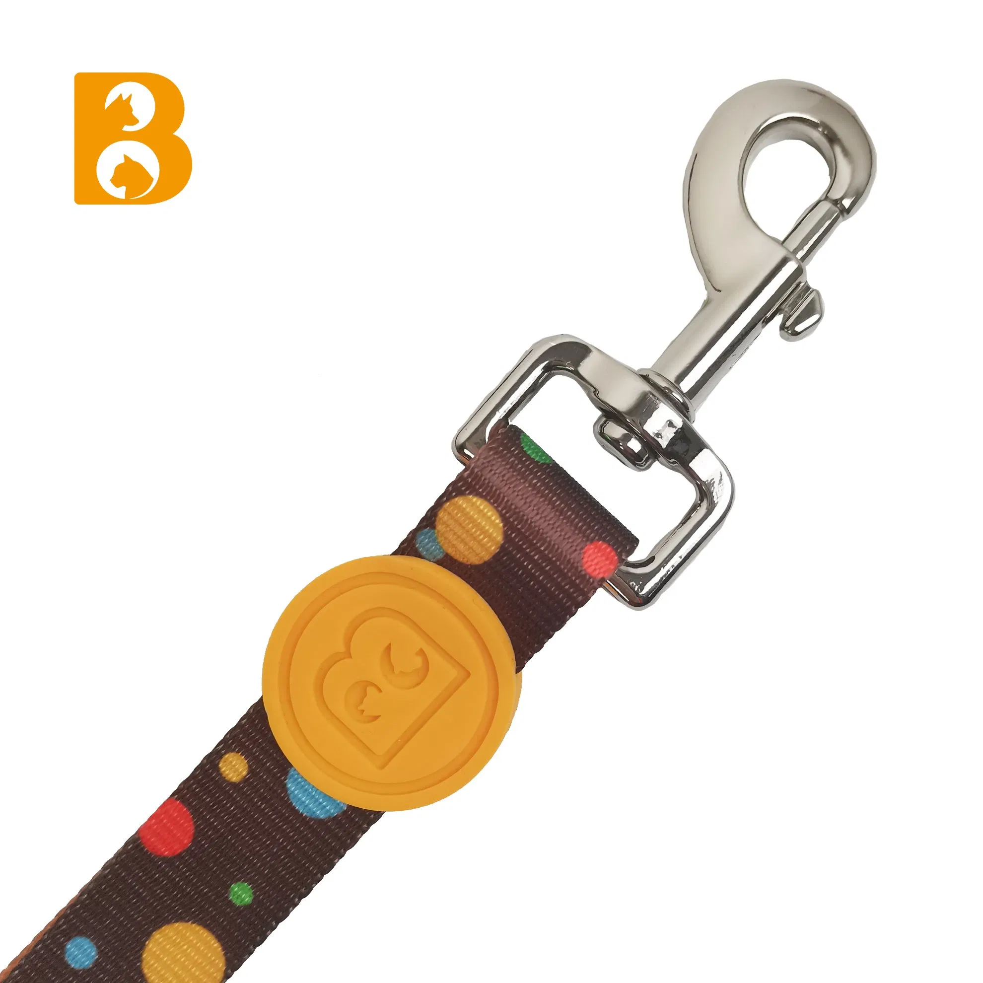 5 Ways Fashion Low Quantity Printing Dog Leads Polyester Durable Adjustable Dog Leash Matching Dog Collar Pet Accessories