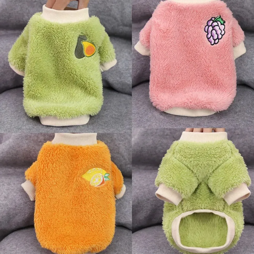Dog Fruit Hoodies Soft Pet Apparel