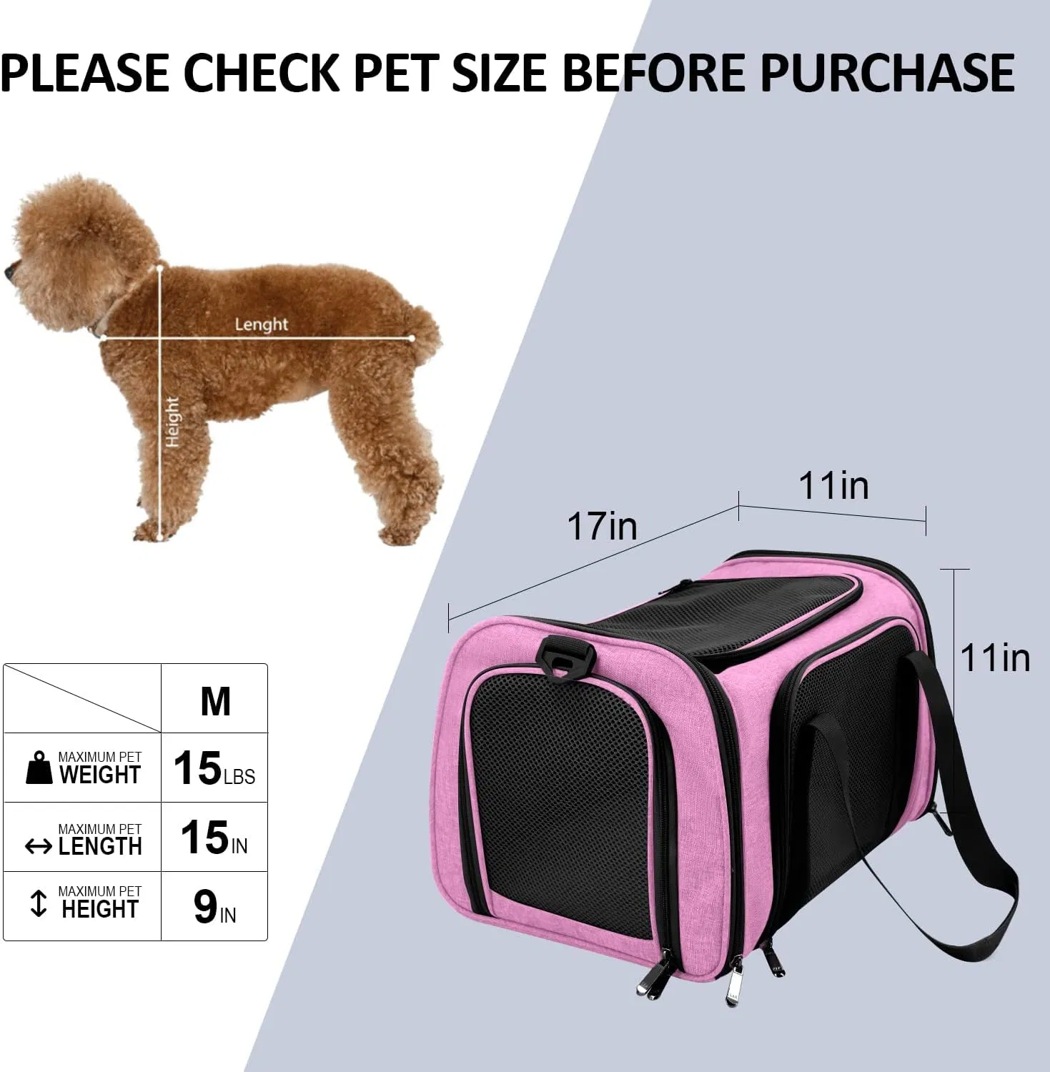 Outdoor Breathable Outdoor Best Selling Basics Soft Sided Classic Carrier Pet Cat Travel Bag