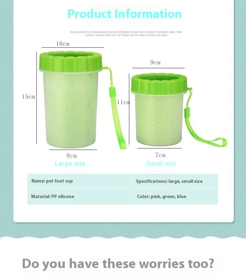 Convenient ABS Plastic Dog Paw Cleaner