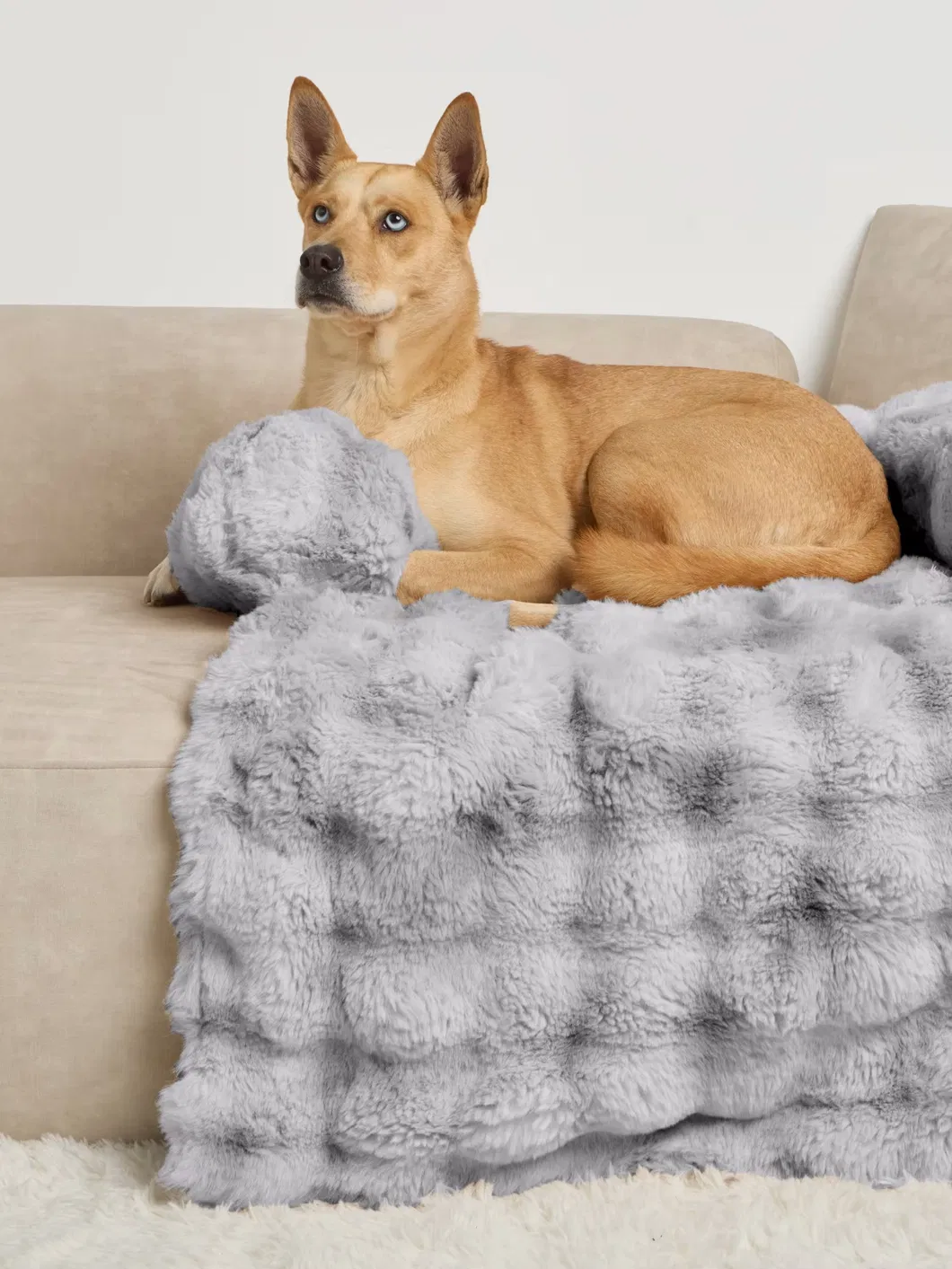 Plush Dog Bed Support