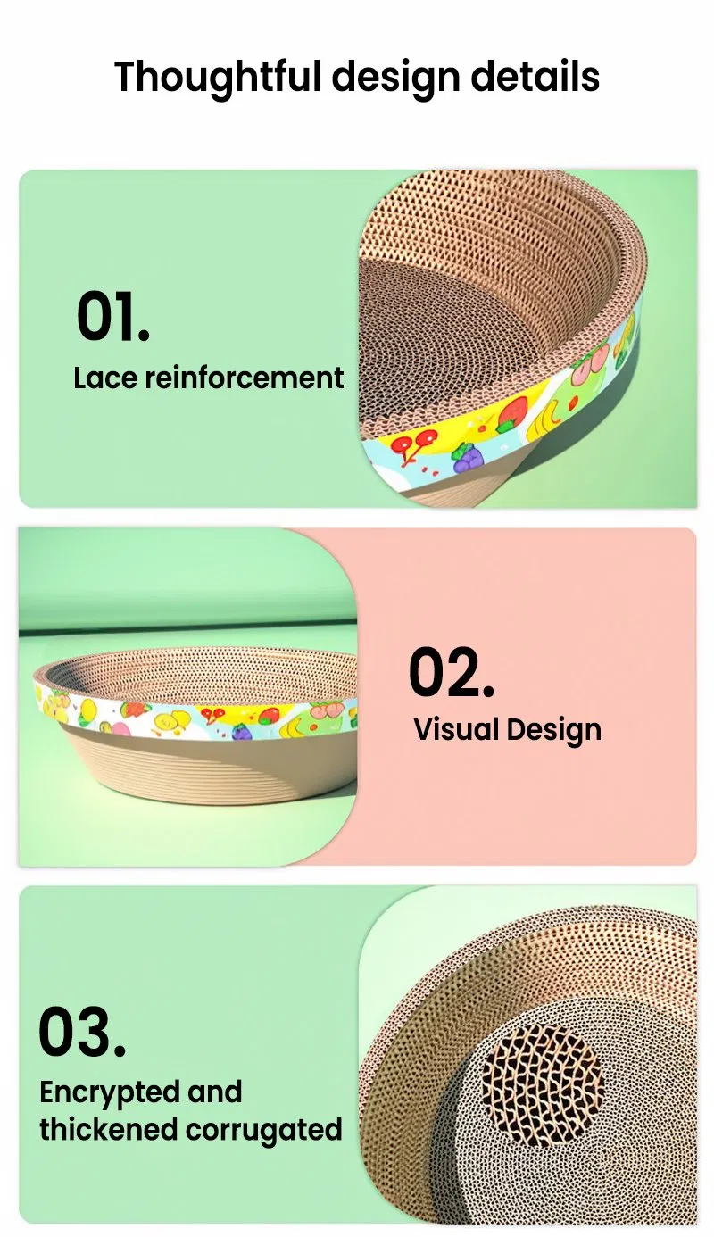 Cat scratching board structure