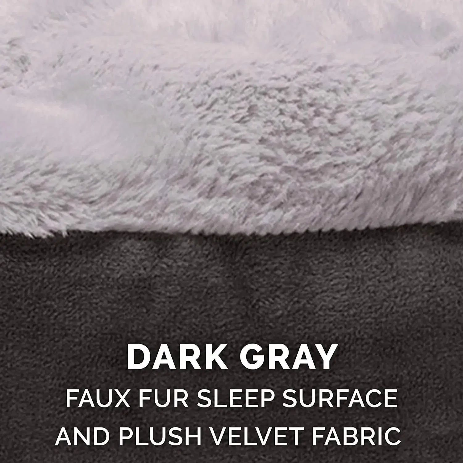 Donut Calming Pet Bed for Pets, Washable Cover