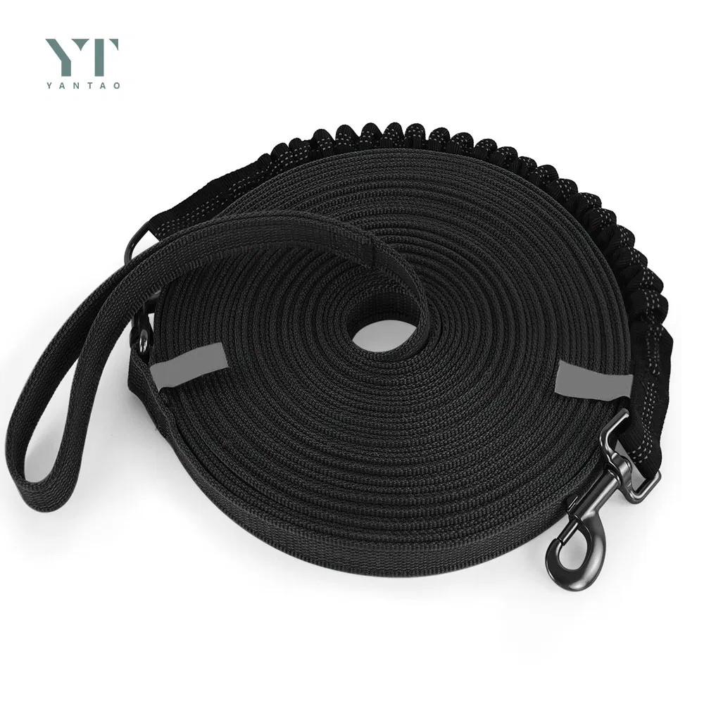 Pet Products Factory Wholesale Custom Label Dog Leads Collars Nylon Adjustable Pet Dog Leash with Non-Slip Tape