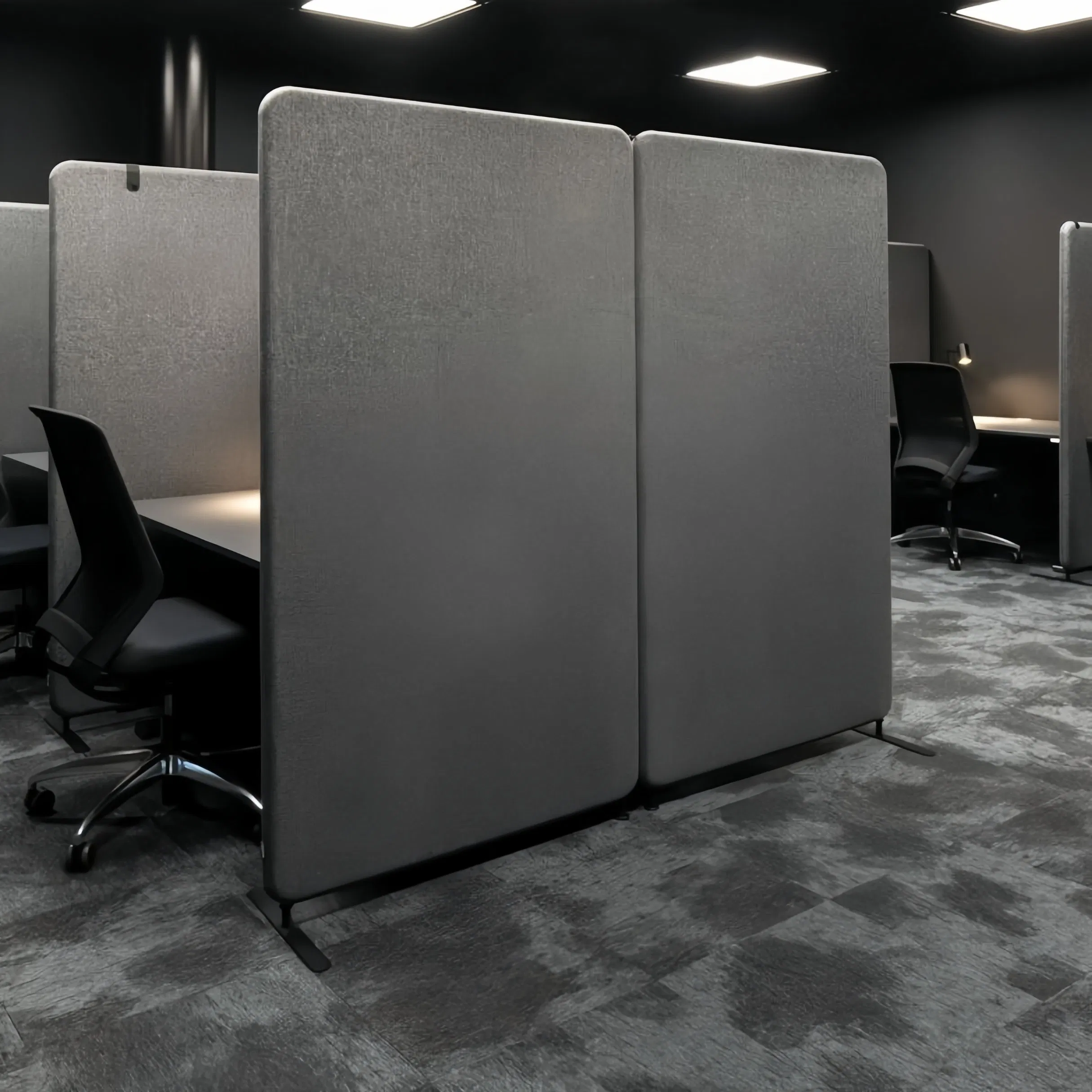 Premium Pet Felt Acoustic Sound-Absorbing Panels Floor-Standing Dividers with Fire-Retardant Properties for Safety Compliance
