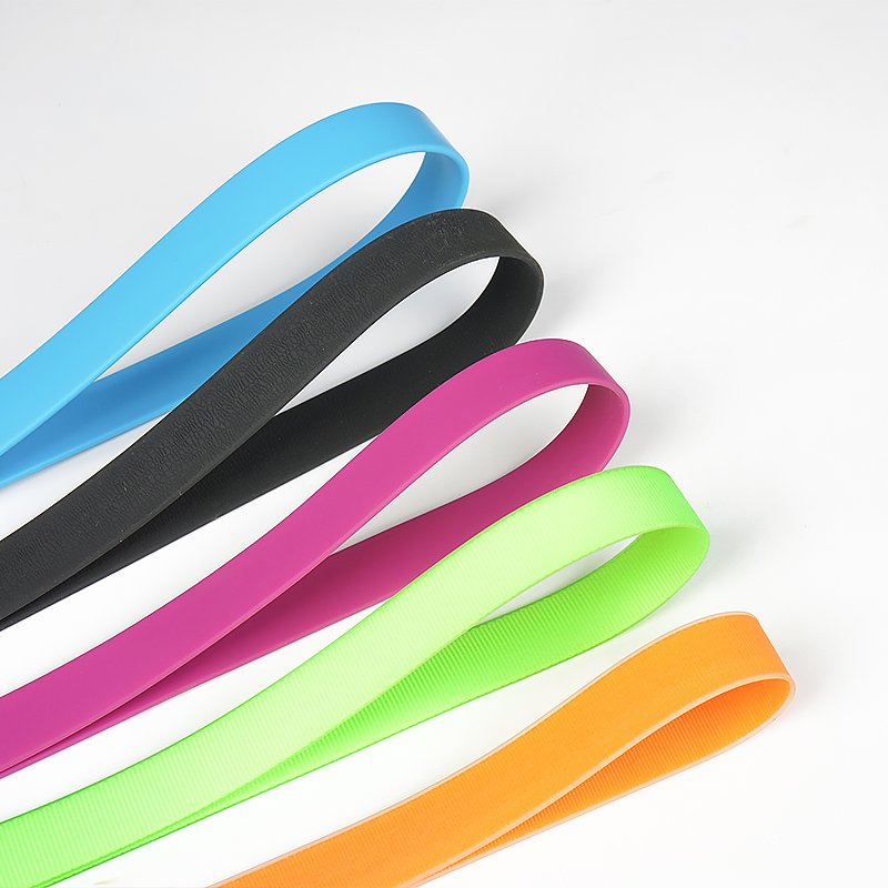 High Quality Large Odor Free Proof Adjustable Rubber Silicone Coated Webbing TPU Pet Dog Collar and Leash