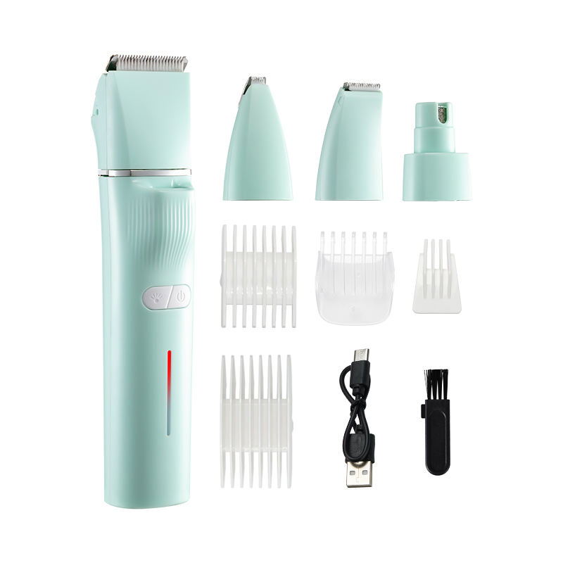 4-in-1 Pet Grooming Tool for Trimming Shaving Grinding with Ringworm Light