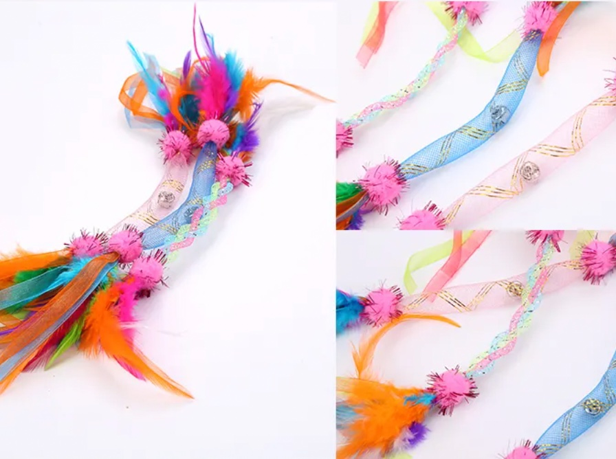 Newest Cat Products Soft Cat Toy Feather Cat Accessories