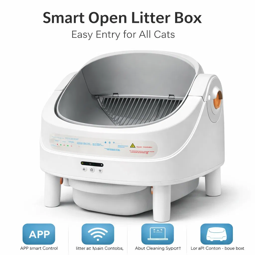 Smart Self-Cleaning Cat Litter Box with APP Control Smart Pet Supply