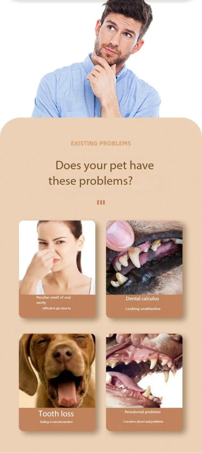 3-Sided Pet Toothbrush Detail 2