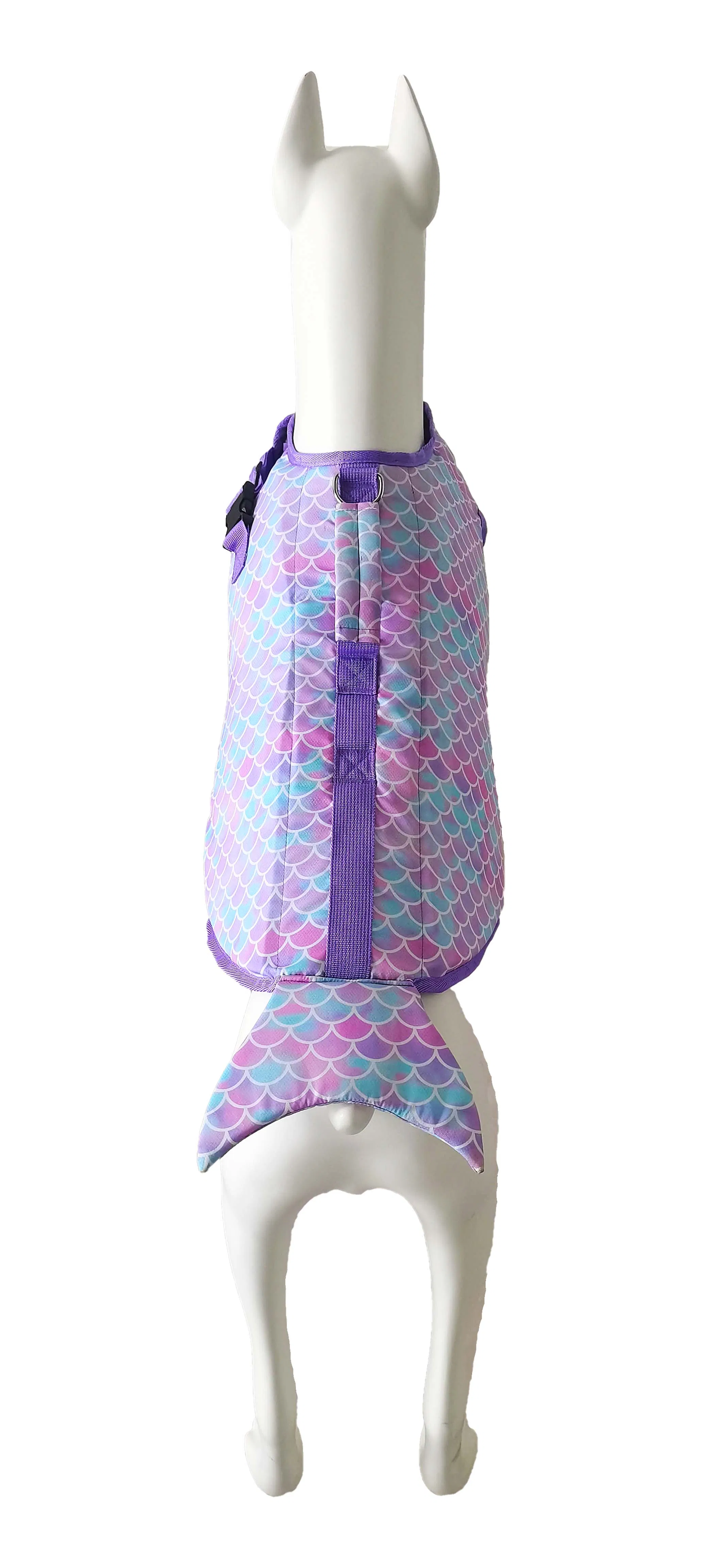 Aldi Summer Swimming-Safety Life-Preserver Mermaid Dog Pet Flotation Aid Clothes