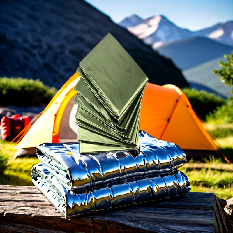 Hiking Camping Emergency Blanket, Aluminum Foil First Aid Thermal Gear
