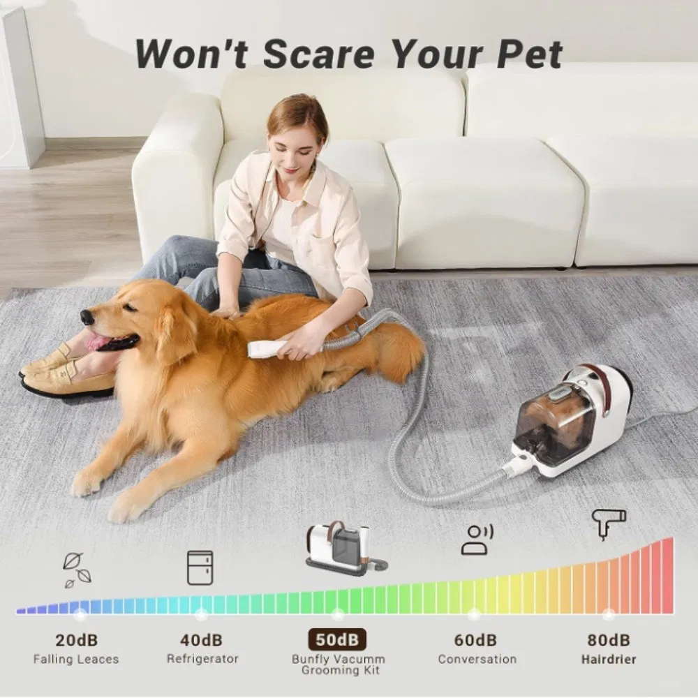 7 Pet Grooming Tools Dog Bush and Vacuum Suction 99.99% Hair