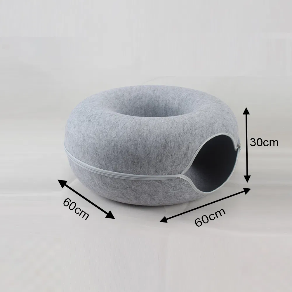Wholesale New-Style Customized Design Popular Colorful Breathable Fabric Pet Cat Donut Cat Calming Nest