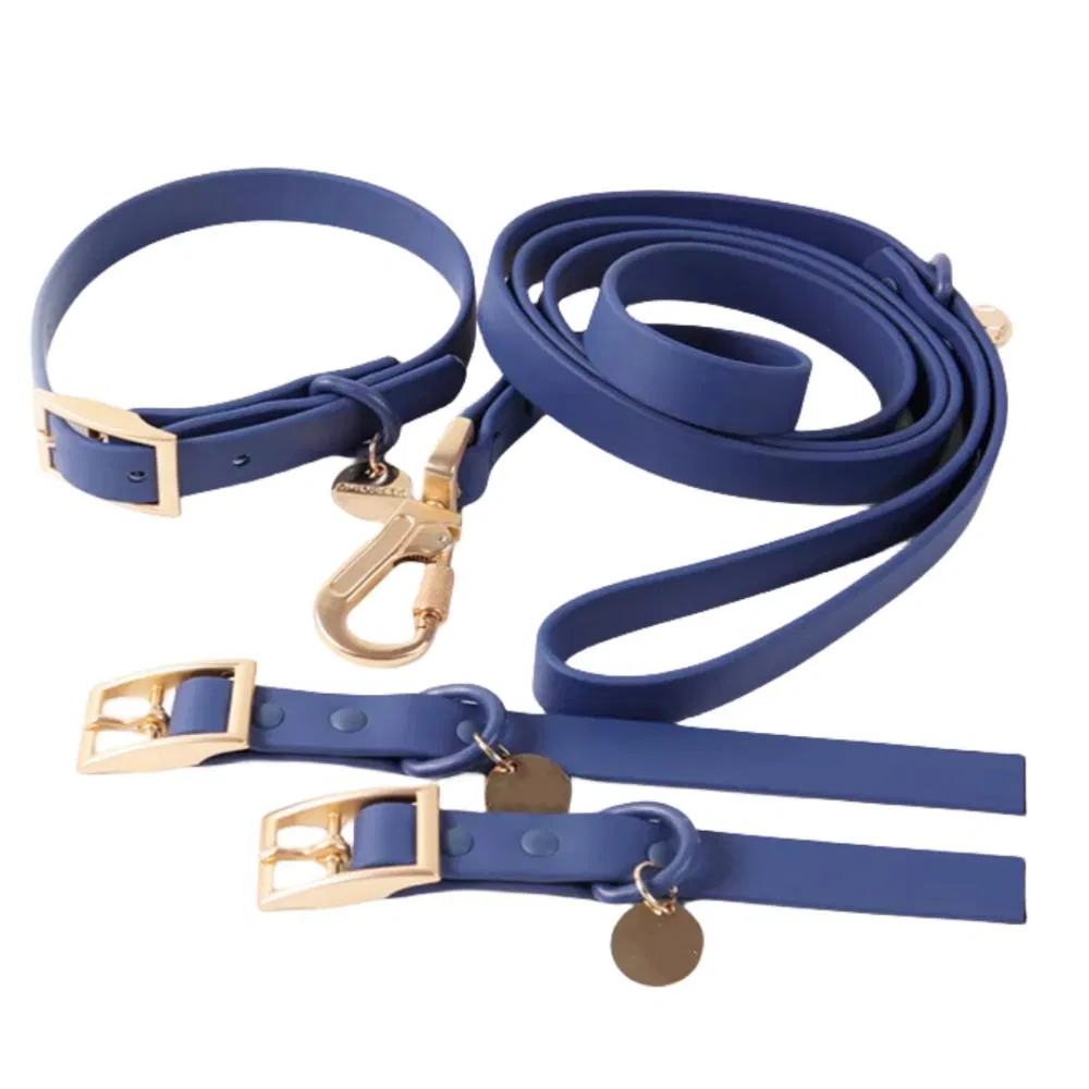 Customization Pet Supply Wholesale Water Proof PVC Dog Collar and Leash